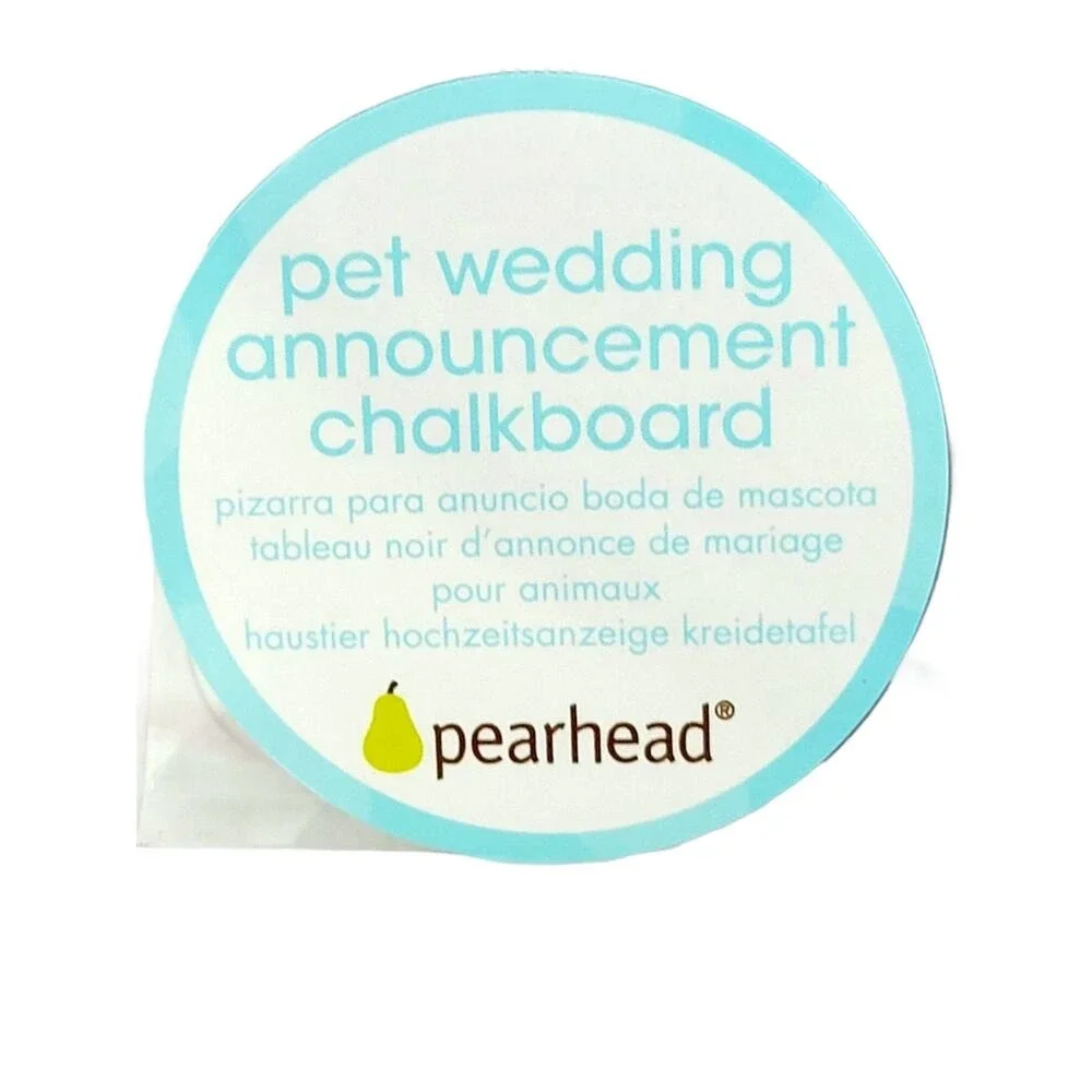 Pet Wedding‎ Announcement Chalkboard Sign Includes Chalk